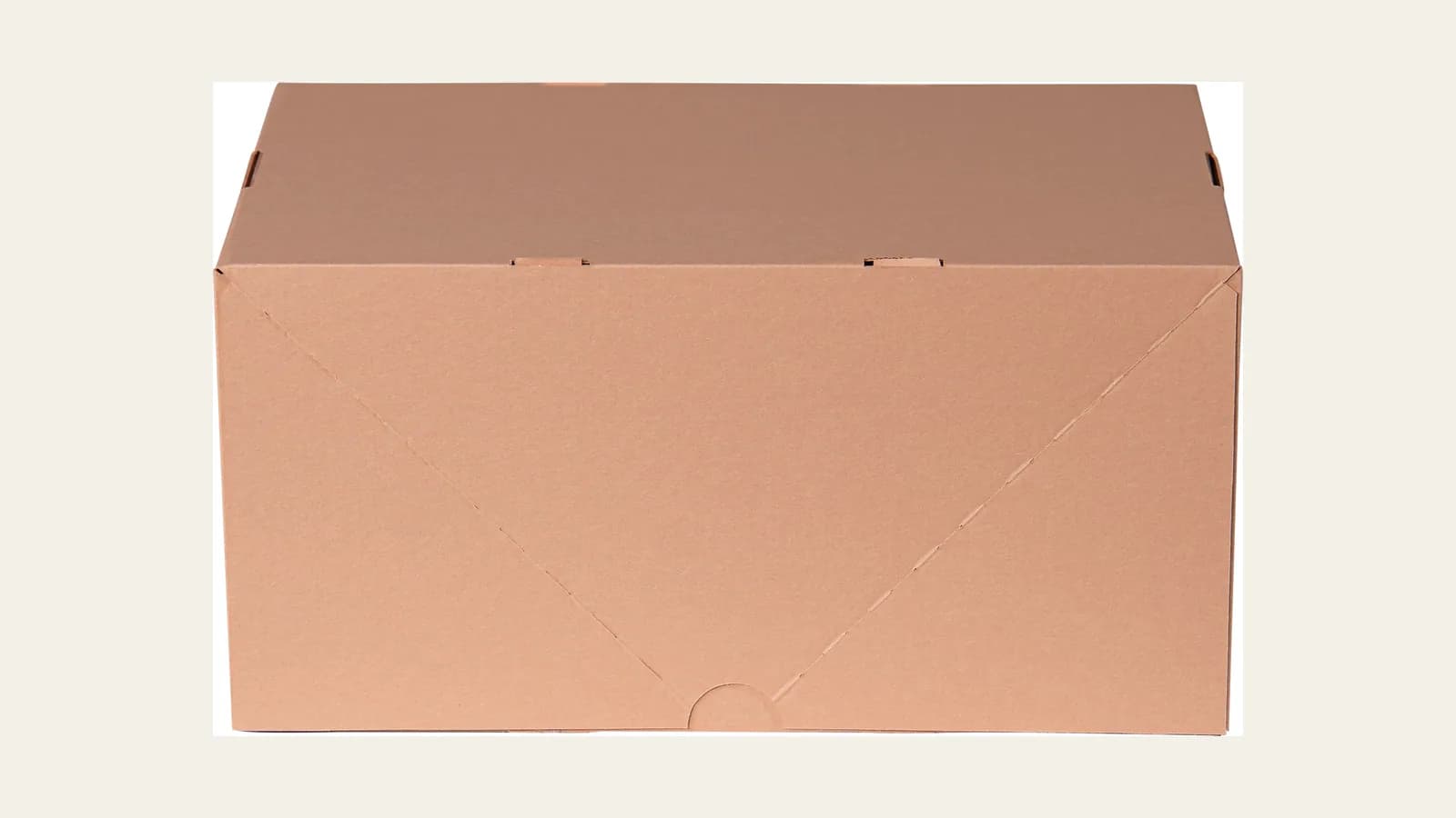 Productfoto van een verzenddoos 305×215×150 mm bruin van packCHAMPION op een lichte achtergrond.