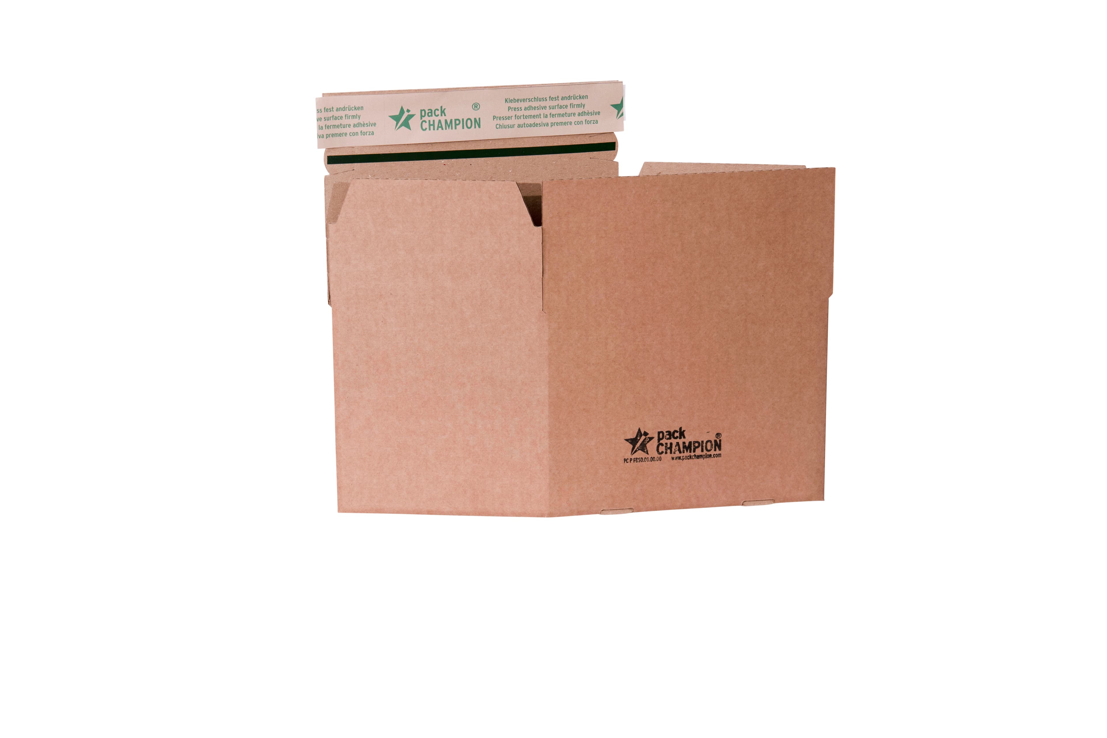 Verzenddoos 195×145×140 mm bruin — afbeelding 2