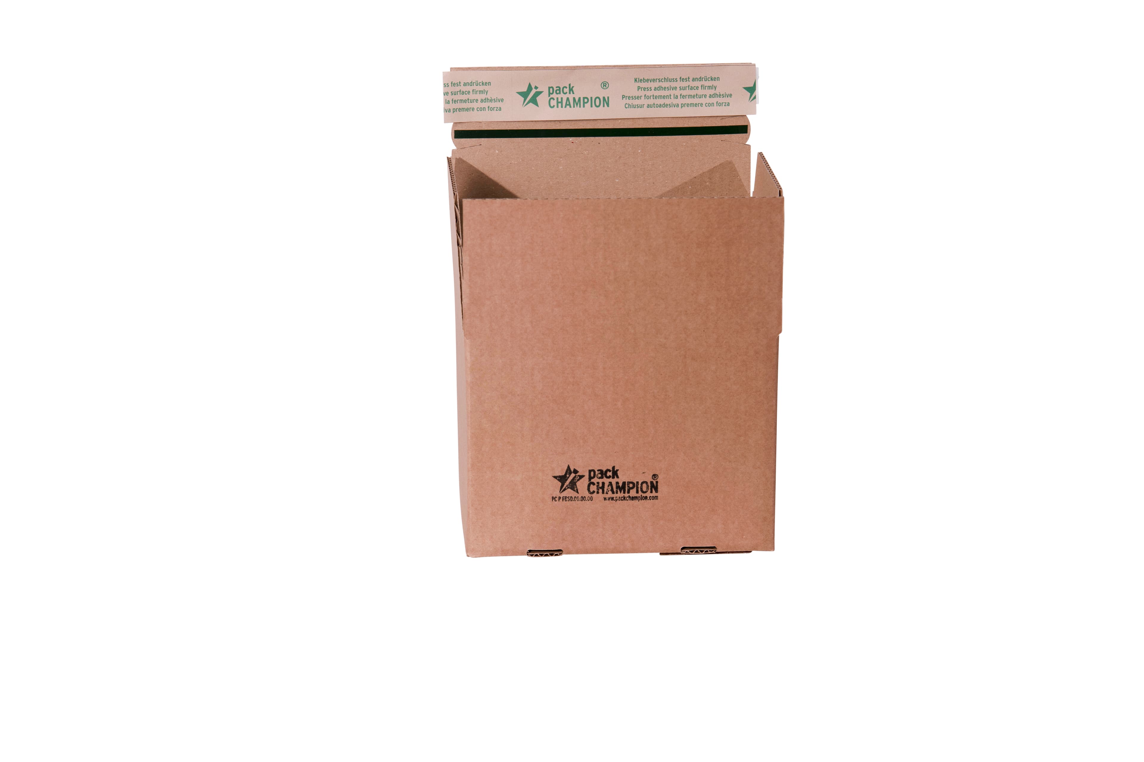Verzenddoos 195×145×140 mm bruin — afbeelding 3
